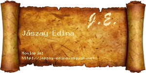 Jászay Edina névjegykártya
